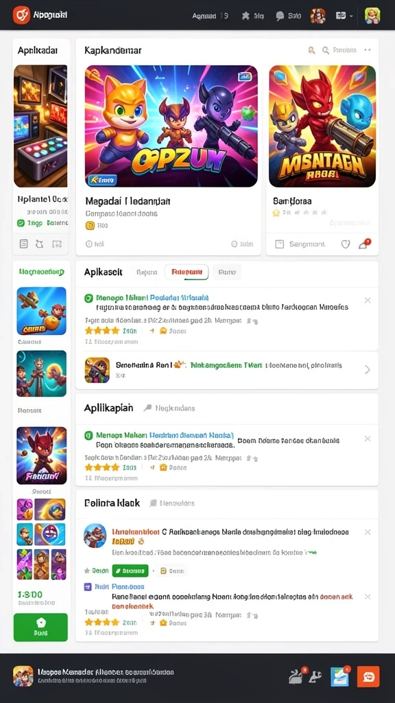 mega111 - Screenshot MEGA111 menampilkan permainan yang penuh warna.